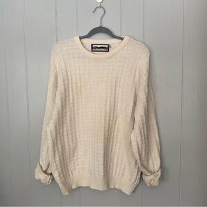 Vintage Grandpa Cream Sweater Shenandoah brand size XL
